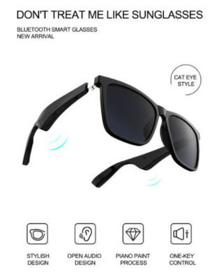 aonike Hoogste de Muziekoogglazen van Bluetooth van Verkoperstws Glazen met Spreker Draadloze Audio Slimme Eyewear
